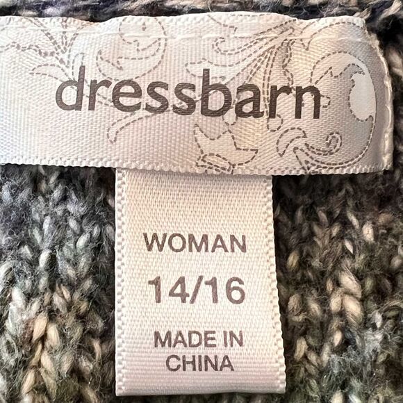 Dressbarn Heathered Open Cardigan Sz 14 - Picture 7 of 8